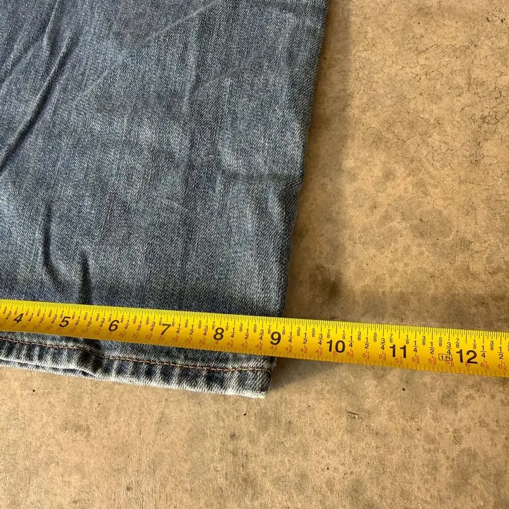 Vintage Y2K Grunge Style Bullhead Dark Wash Bootcut Jeans